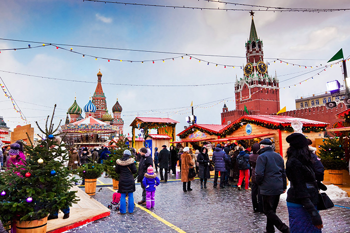 Москва на Рождество